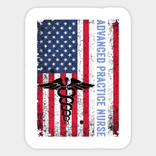 American Flag Avp Nurse Advanced Practice Nurse Premium Sticker